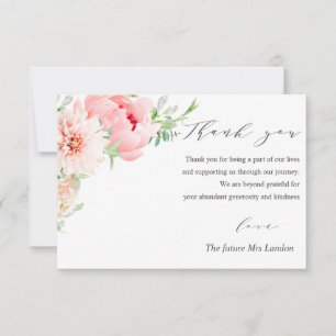 Wild Garden Dahlia Mariage merci