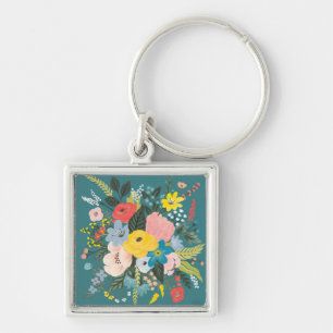 Wild Garden Flowers Keychain