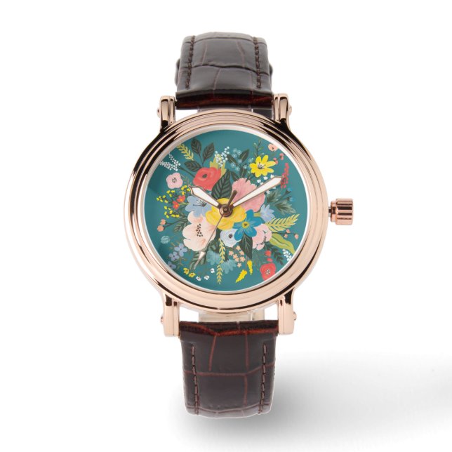 Wild Garden Flowers Watch (Front)