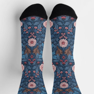 Wild garden in blue socks