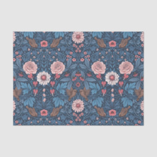 Wild garden in blue tissue paper