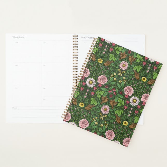 Wild garden in green planner (Display)