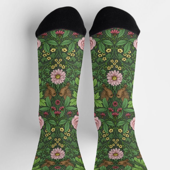 Wild garden in green socks (Top)
