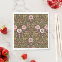 Wild garden on coffee brown