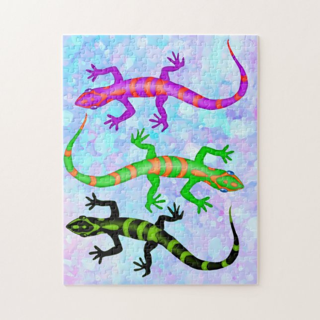 Wild Gecko Lizard Nature Theme Jigsaw Puzzle (Vertical)