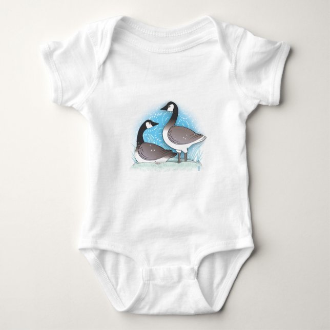 wild geese baby bodysuit (Front)