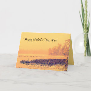 Wild Geese on Northern Lake Fathers Day Card