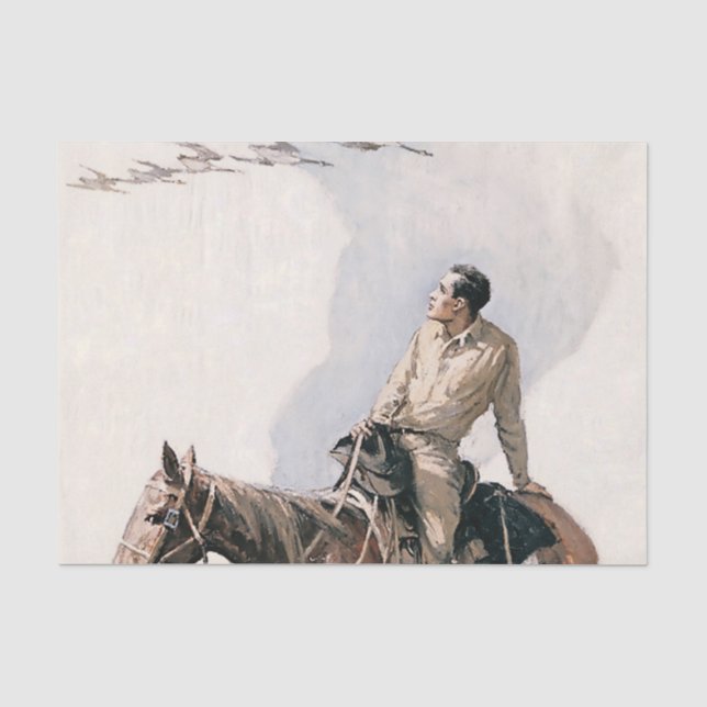 “Wild Geese” Western Art by WHD Koerner Tissue Paper (Front)