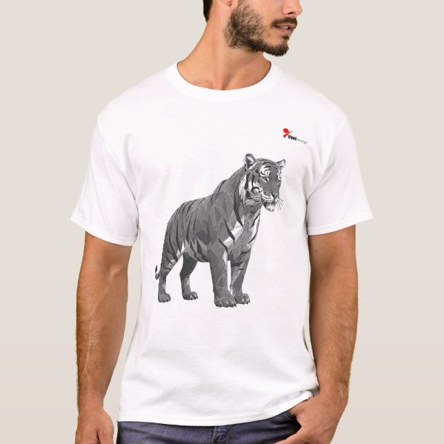 "Wild Geometry" Geometric Animal T-Shirt (Front)