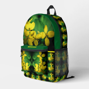 Wild Geranium Flowers Personalized Printed Backpack