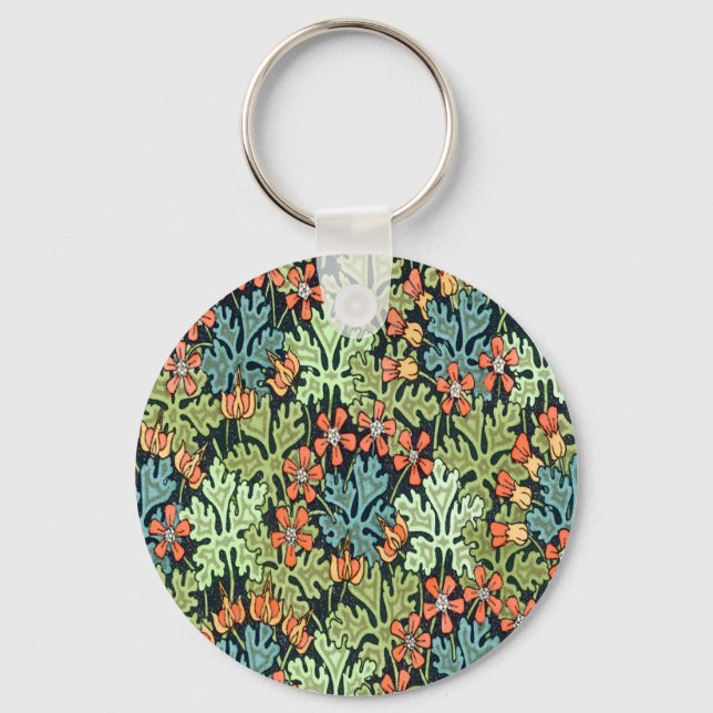 Wild Geranium Keychain (Front)