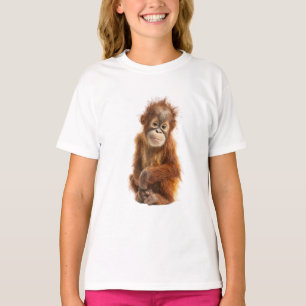 Wild Ginger Hair Orangutan Primate Baby Kids T-Shirt
