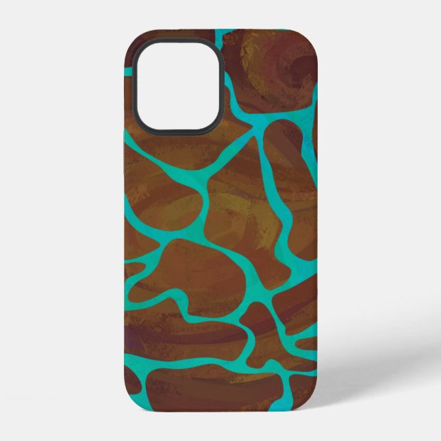 Wild Giraffe Print iPhone Case (Back)