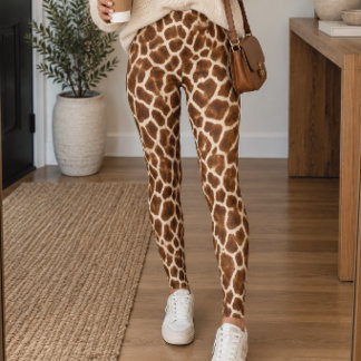 Wild Giraffe Print Leggings