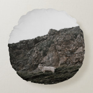 WILD GOAT ROUND PILLOW