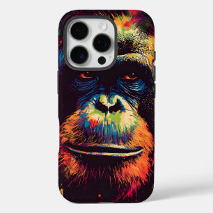 Wild Graffiti Urban Jungle Gorilla iPhone 16 Pro Case