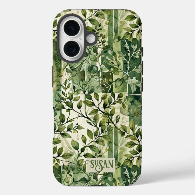 Wild Green Leafy Vines Case-Mate iPhone Case (Back)