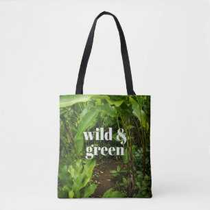 Wild & Green Tropical Jungle Garden Tote Bag