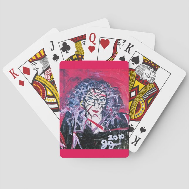 WILD HAIR ABSTRACTION PLAYING CARDS (Back)