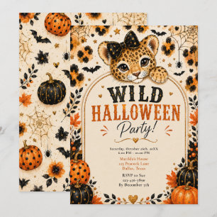 Wild Halloween Party Invitation