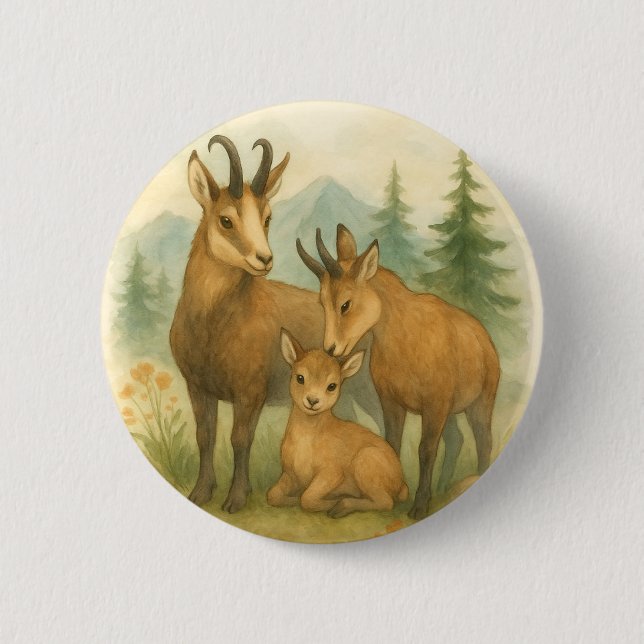 Wild Hamony in the Highlands 2 Inch Round Button (Front)