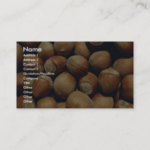 Wild hazelnut business card