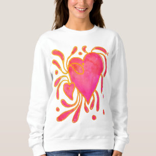 Wild Heart Abstract Wearable Art Sweatshirt