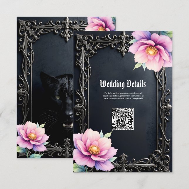 Wild Hearts, Eternal Vows.  Enclosure Card (Front/Back)