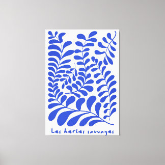 Wild herbs painting, Matisse style Canvas Print
