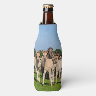 Wild Herd Dulmen Horses with Foals  Bottle-Jacket