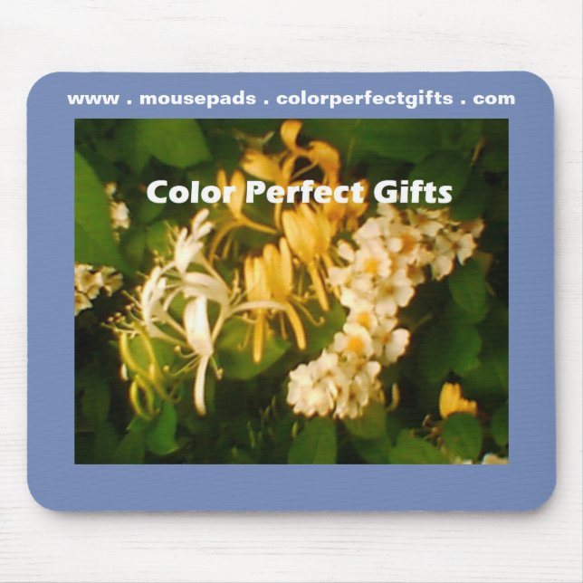 Wild Honeysuckle Rose Mouse Pad (Front)