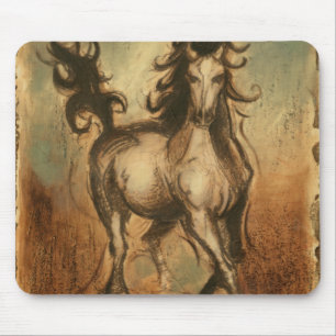 Wild Horse and Warm Colours Mouse Pad