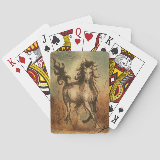Wild Horse and Warm Colours Playing Cards (Back)