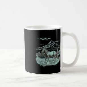 Wild Horse Art Portrait Horseback Riding Vintage G Coffee Mug