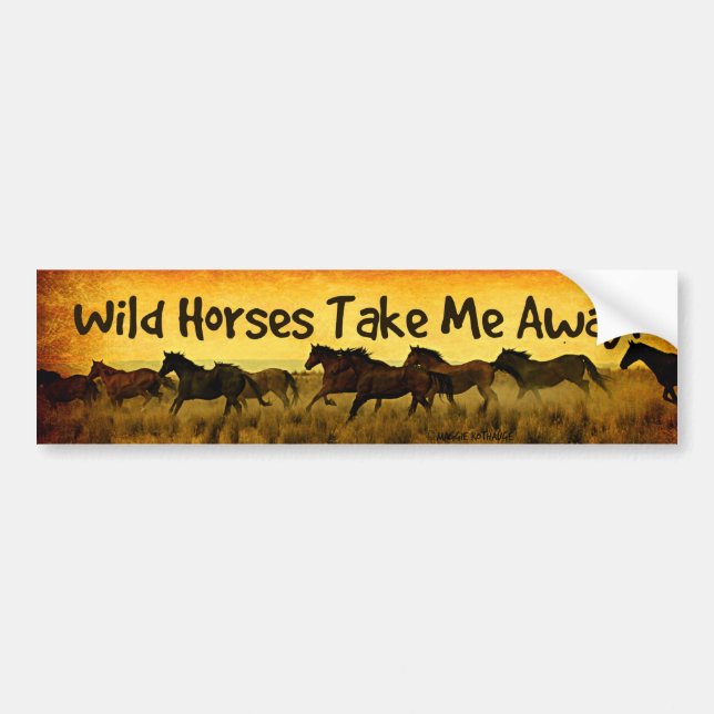 Wild Horse Bumper Sticker (Front)