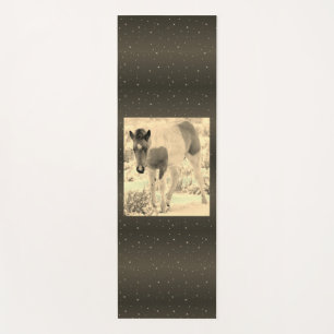 Wild Horse Foal with Stars Yoga Mat