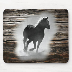 Wild Horse Galloping Mouse Pad