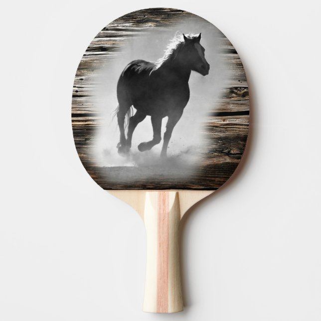 Wild Horse Galloping Ping Pong Paddle (Front)