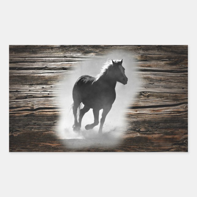 Wild Horse Galloping Sticker (Front)