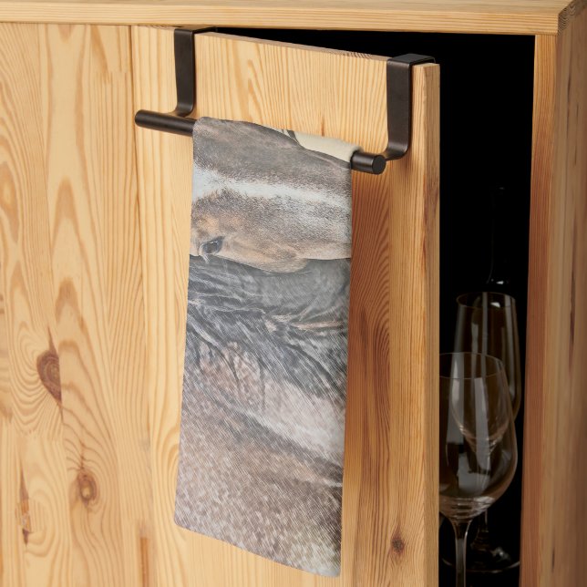 Wild Horse Gaze Kitchen Towel (Thirds Fold)