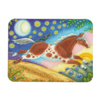 Wild Horse Hill Folk Art MAGNET Susan Brack