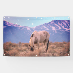 WILD HORSE OF UTAH PINTO UNDER STARS ONAQUI Banner