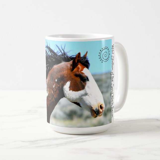 Wild Horse Picasso Son Western Coffee Mug Cup  (Front Right)