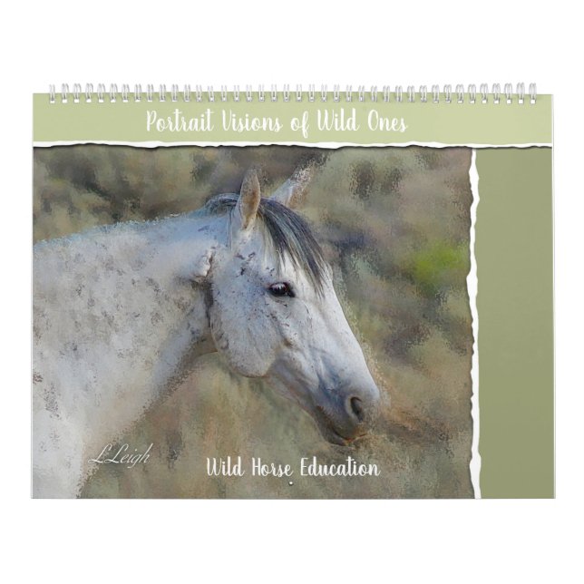 Wild Horse Portrait, Large Calendar (Cover)