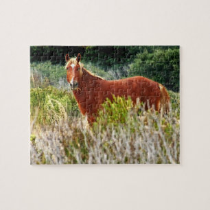 Wild Horse Staredown Jigsaw Puzzle