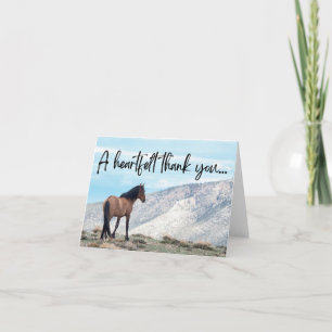 Wild Horse Thank You Card
