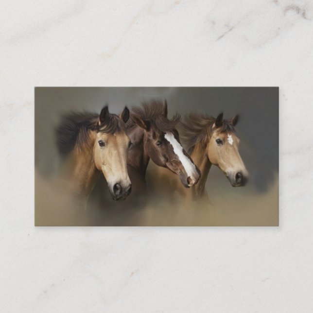 Wild Horse Trio Business Card (Front)