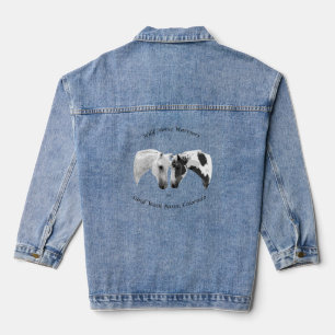 Wild Horse Warriors for Sand Wash Basin Denim Jacket
