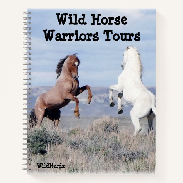 Wild Horse Warriors for Sand Wash Basin Notebook (Front)