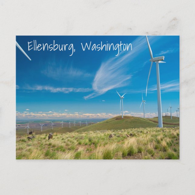 Wild Horse wind farm Postcard (Front)